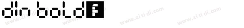 din bold字体字体转换